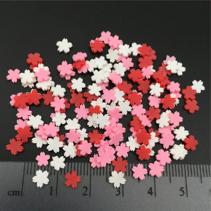 50 г Сакура Fimo Полимерная глина посыпать для детей Diy, мягкая глина для рукоделия глина/Нейл-арт/украшение для альбома DIY, наполнитель слизи