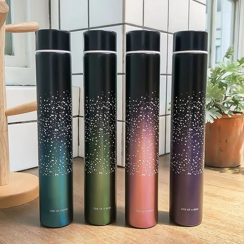 

2019 Star Space Stainless Steel Thermos Bottle Kid Thermo Mug Gift Cute Tumbler Thermal Vacuum Water Cup Small Fresh Cup