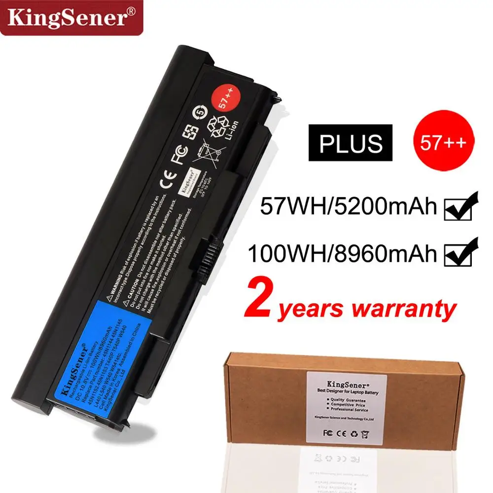 KingSener ноутбука Батарея для lenovo ThinkPad T440P T540P W540 L440 L540 45N1152 45N1153 45N1149 45N1152 45N1145 45N1160 57+ 57 A