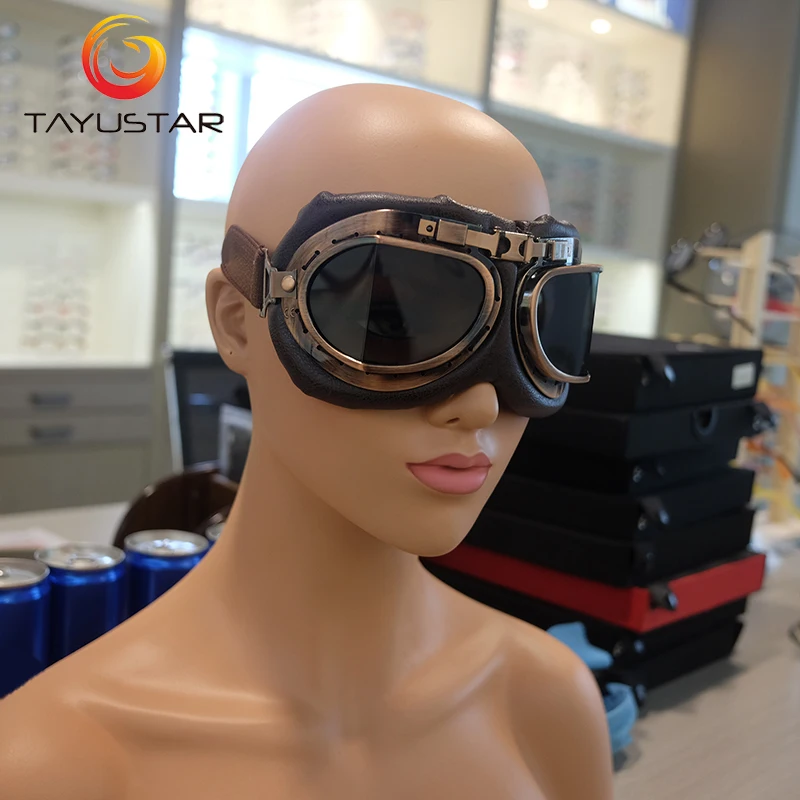 TIIYU Зимние холодные мужские солнцезащитные очки в стиле панк холодные UV400 Высокое качество Ретро Локомотив очки