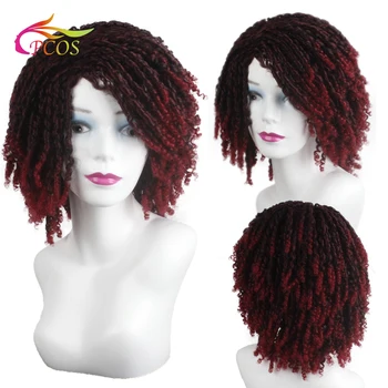 

Short Synthetic Wigs for African American Women Dreadlock Dreads African Hairstyle Braiding Crochet Twist Fiber Hair Wig