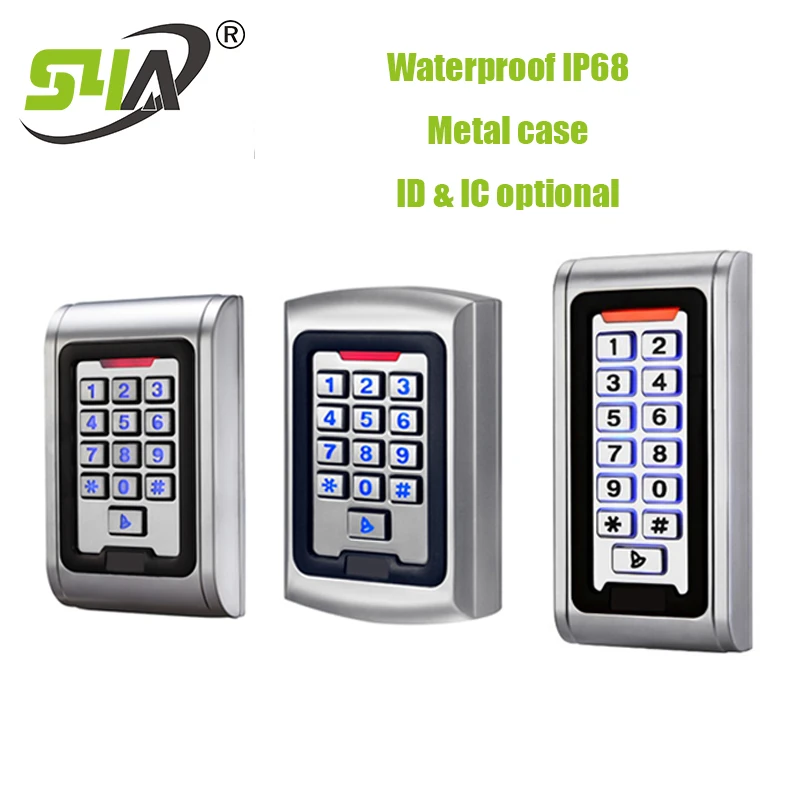 IP68 Waterproof Metal 125khz Standalone Access Control Keypad EM Card Wiegand 26