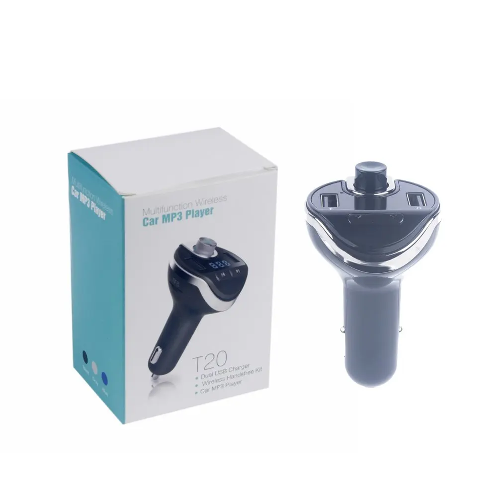 Автомобильный Bluetooth Handsfree fm-передатчик Автомобильный Bluetooth MP3-плеер Автомобильное зарядное устройство 3.4a двойной USB автомобильные аксессуары