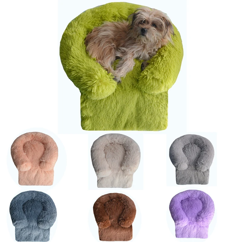 Pet Sofa Dog Bed Calming Dogs Bed Plush Cat Mat Dog Beds For Large Dogs