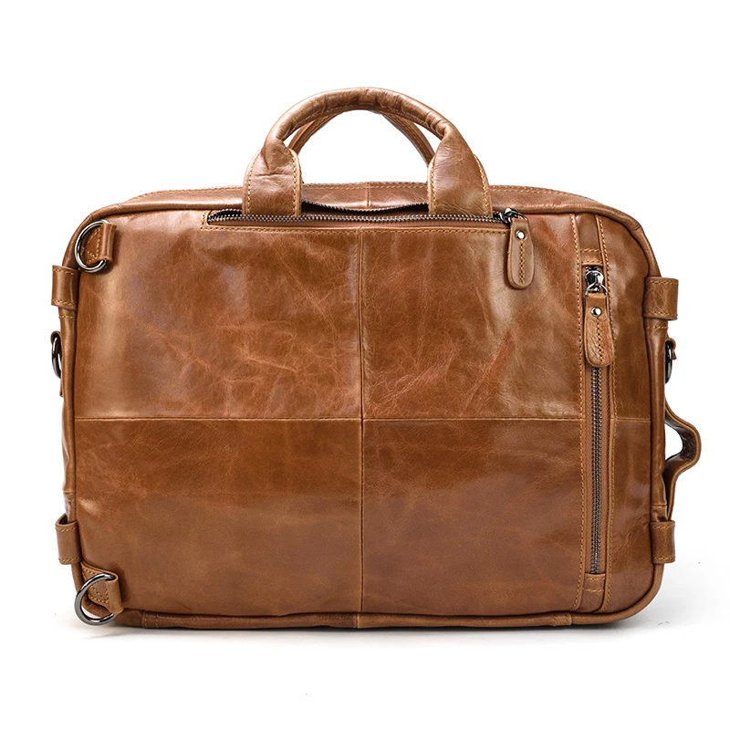 MAHEU, натуральная кожа, мужской портфель для путешествий, сумка-тоут, 3 в 1, сумка, 15,6 дюймов, сумка для ноутбука, выходные сумки, Воловья кожа, деловая сумка-тоут