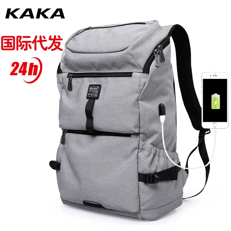 

2019 Kaka Spring And Summer New Style Waterproof Computer Middle School Students School Bag Travel Luggage MEN'S Backpack Custom