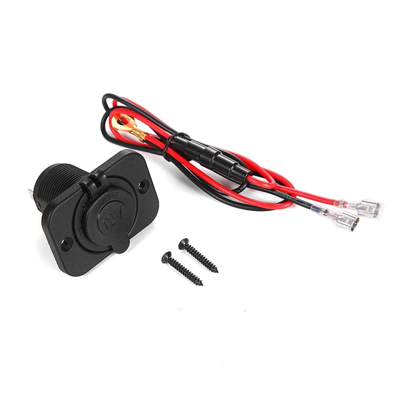 Прикуриватель 12V адаптер для автомобильного прикуривателя розетка для автомобиля мотоцикла лодки Универсальный водонепроницаемый DC Сигареты