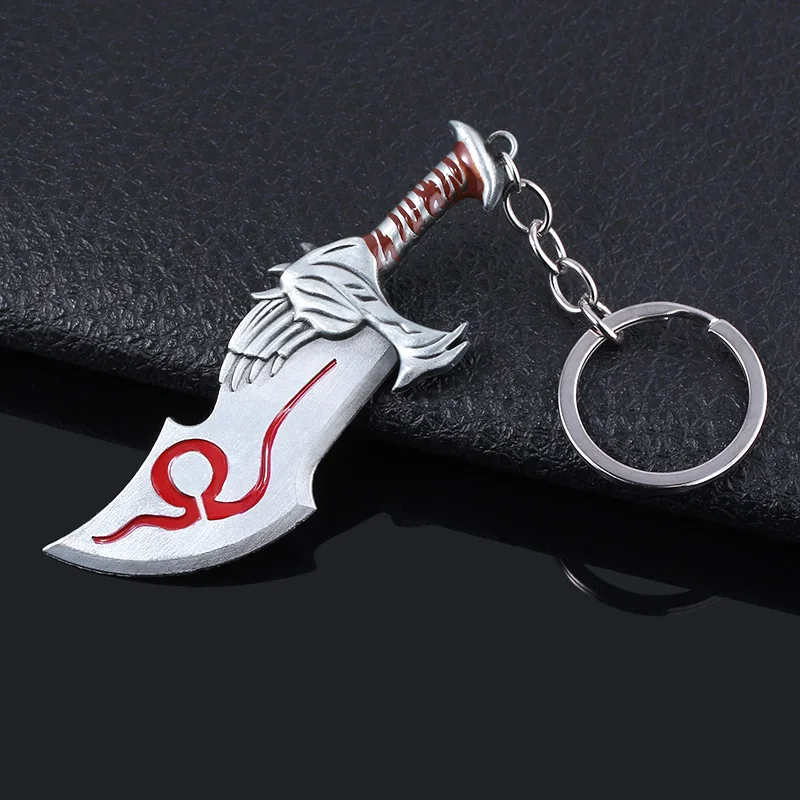God Of War 4 брелок с логотипом Kratos Axe нож брелок для ключей меч OLYMPUS KRATOS оружие Модель кулон брелок для мужчин ювелирные изделия