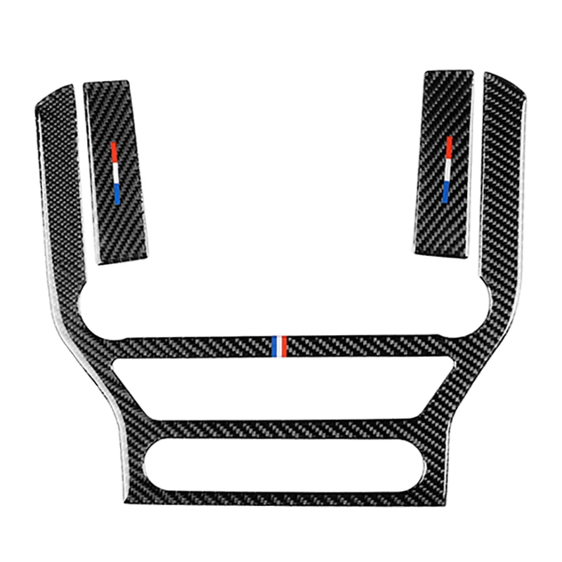 

Carbon Fiber Car Center Control Panel AC CD Covers Trim for ford Mustang 2015-2017 Car Styling