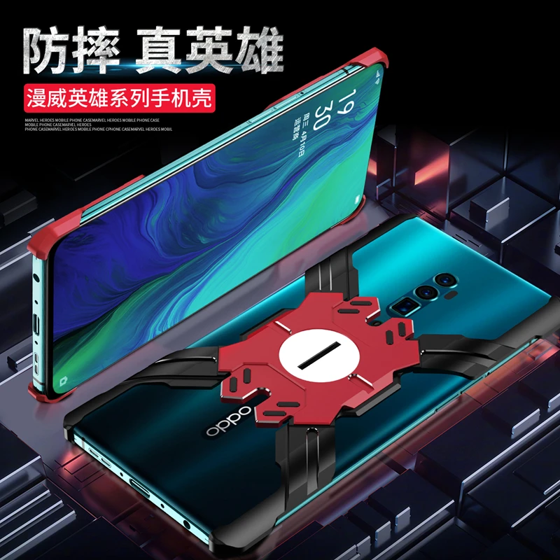 Бампер серии героев для OPPO Reno 10x Zoom чехол металлическая ручка меч когти Coque Capa R17 Pro