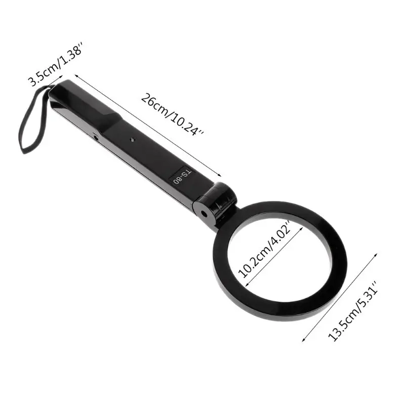 

Portable Hand-Held Folding Metal Detector High Sensitivity Multifunctional Test 94PC