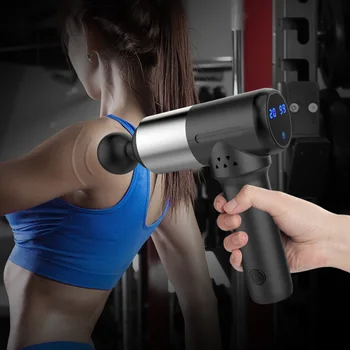 

Body Massage Gun Deep Tissue Percussion Muscle Massager Gun 6 Heads High-Intensity Vibration Pain Relief Handheld Sports Drill
