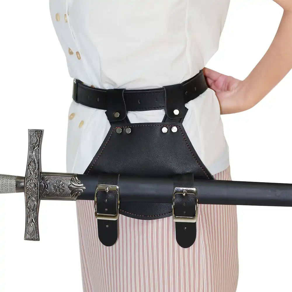 medieval sword belt waist sheath scabbard holder v