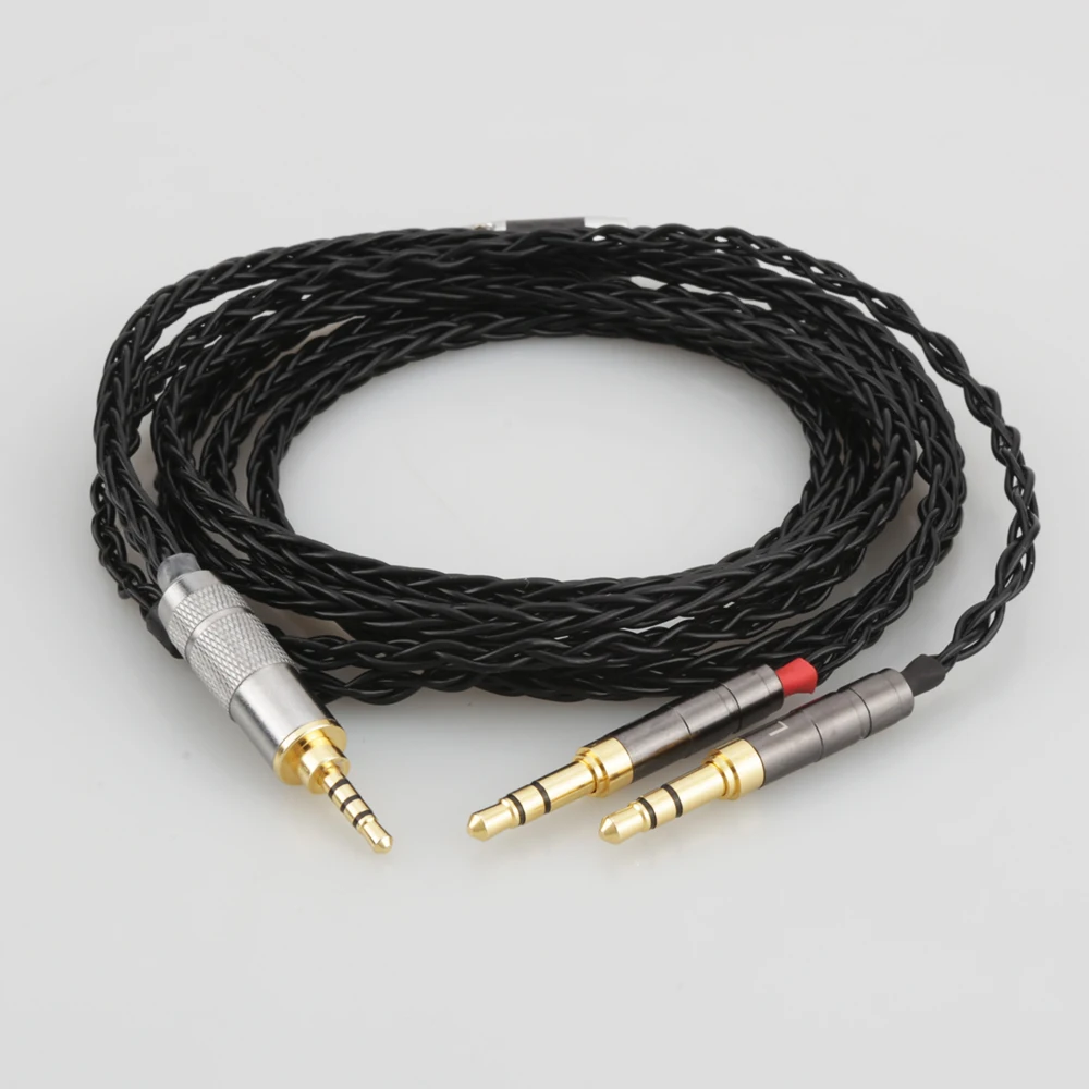Audiocrast Silver Headphone Upgrade Cable for Sundara Aventho Focal Elegia t1 t5p D600 D7200 MDR Z7 MDR Z1R