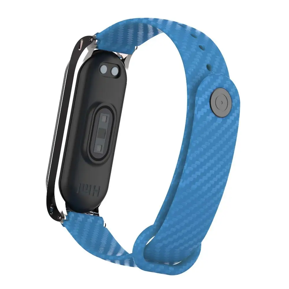 Mi Band 3/4 силиконовый браслет из углеродного волокна для замены браслета Xiaomi