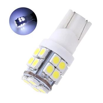 

2pcs 3528 20SMD 194 W5W 147 12V White Lights LED Car Light Wedge Lamp Bulbs Super Bright DC License Plate Light