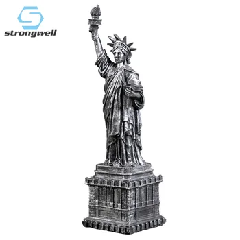 

Strongwell European Empire State Building Statue Of Liberty Paris Tower Miniature Model Art Crafts Resin Home Decoration Gifts