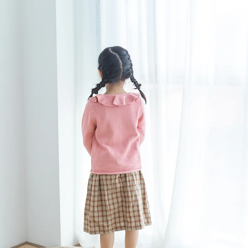 Новинка года; кардиганы для девочек 1-8 лет; одежда для малышей; вязаный кардиган; свитер