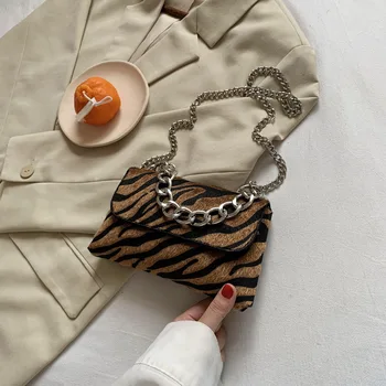 

Unusual Bag Brand Original Design 2020 Autumn/Winter HOT Chain Bag Thick Chain Handbag Square Bag