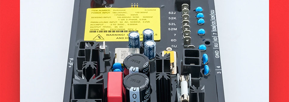 DVR 2000E AVR Генератор автоматический регулятор напряжения DVR2000E 100kva 60kw трехфазный генератор запчасти
