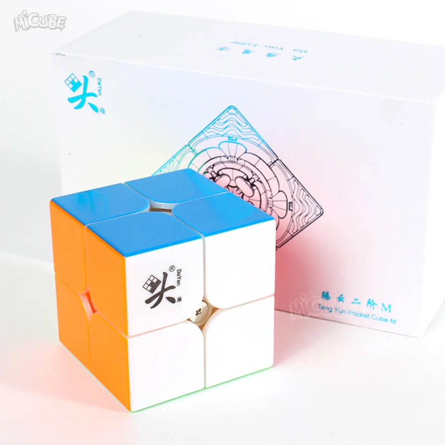 Магнит Neo Cube 2x2 DaYan TengYun M 2x2x2 магнитные Волшебные кубики без наклеек Cubo Magico профессиональная скорость WCA 50 мм