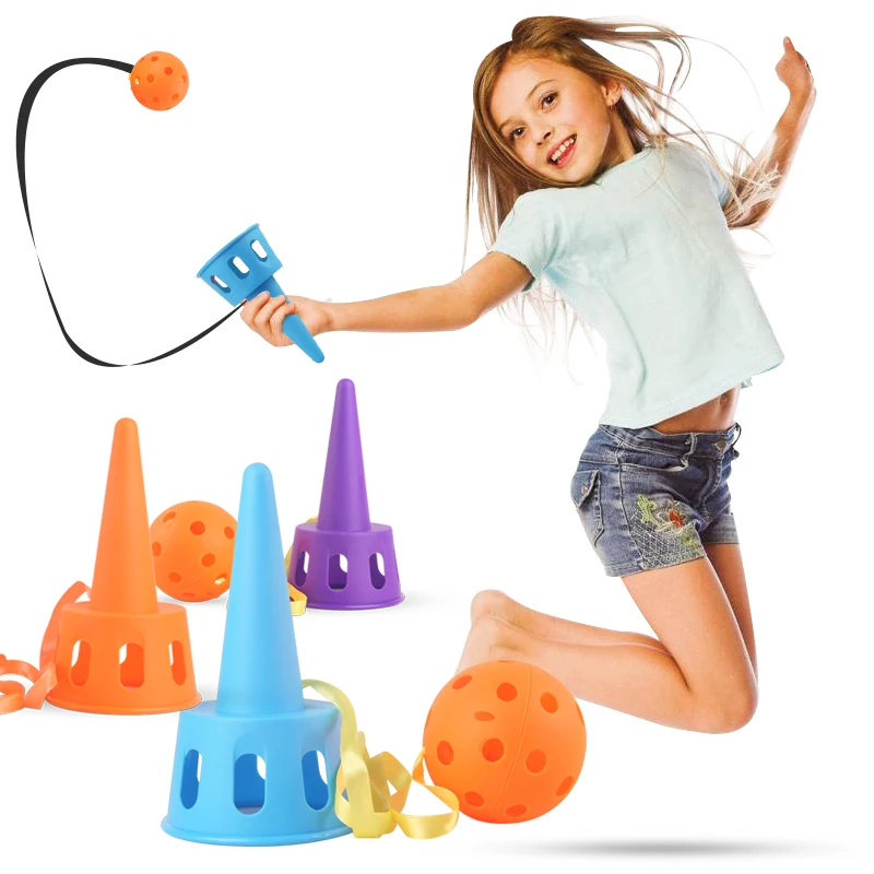 Fun Ball And Cup Toy Set For Children Juggling Kendama Toss And Catch