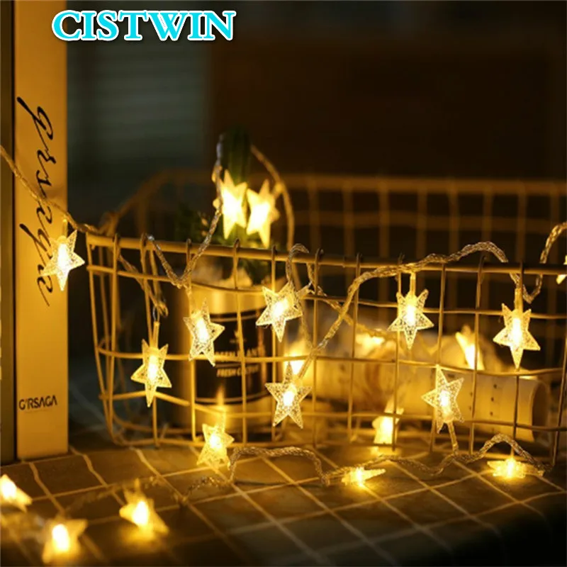 1M/3M/6M/10M LED Star Fairy Garland String Lights Novelty For New Year Christmas Wedding Home Indoor Decoration Battery light | Лампы и