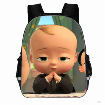 

Fashion New 16inch Childrens' School Backpack Boss Baby Pattern Students School Bag Cartoon Anime Design Teenagers Book-Bags