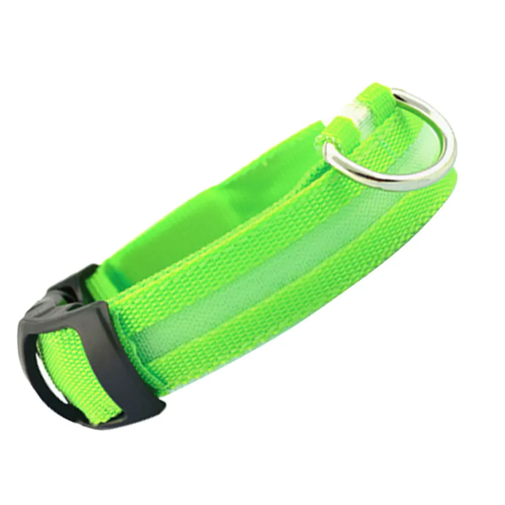 

Adjustable LED Necklace Nylon Pet Supplies Dog Accessories Light Up LED Collar Night Flashing Luminous