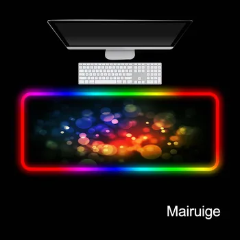 

Mairuige Fantasy background Gaming RGB Large Anime Mouse Pad Mouse Mat Computer Mousepad Led Backlight Keyboard Desk Mat