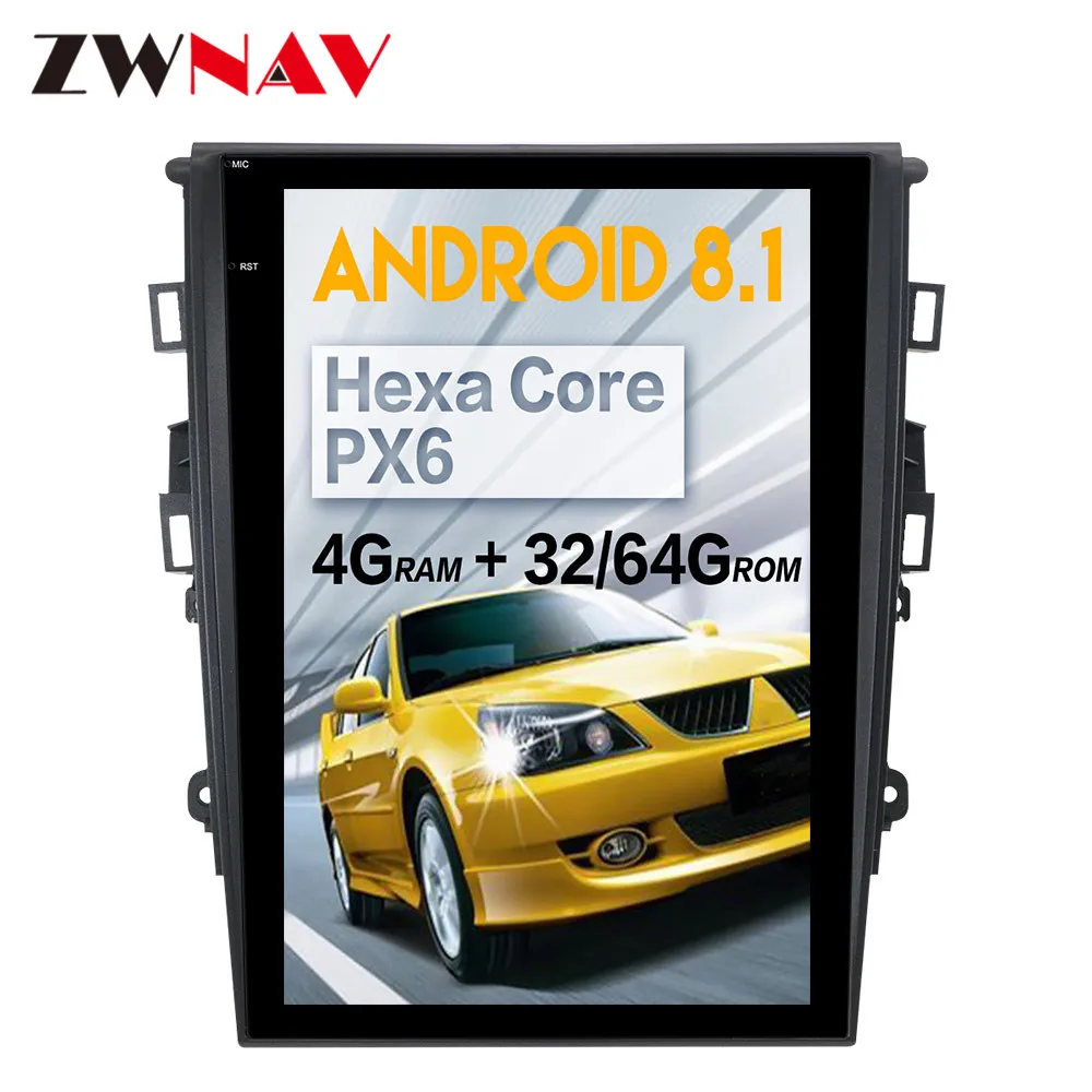 

Tesla vertical screen Android 8.1 Car Multimedia Player For Ford Mondeo Fusion MK5 2013+ GPS navi map car Radio stereo Head Unit