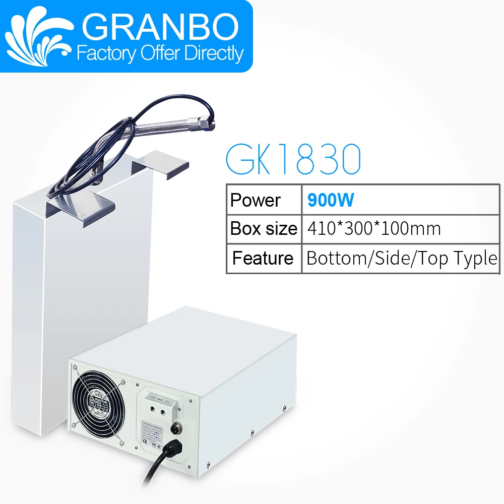 

Granbo Immersible Ultrasonic Cleaner 900W Transducer Power Sizing and In-Tank Placement For Injector Engine Auto Parts