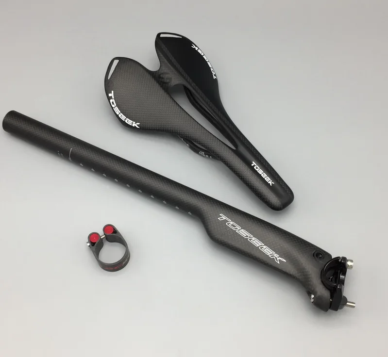 Carbon3KMTBroadBikeSeatSaddleSeatposttube272400mmClamp