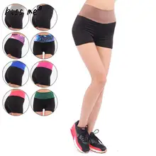 Однотонные женские спортивные обтягивающие шорты для йоги поднятие бедер леггинсы для спортзала тренировочный костюм для бега Спортивная одежда для бега