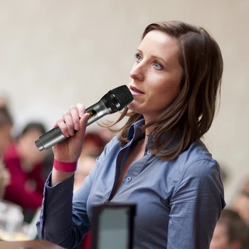 

USB Rechargeable Microphone K18 Wireless Mic Small Conference Hosting KTV Grey for Music Lovers Playing Accessories