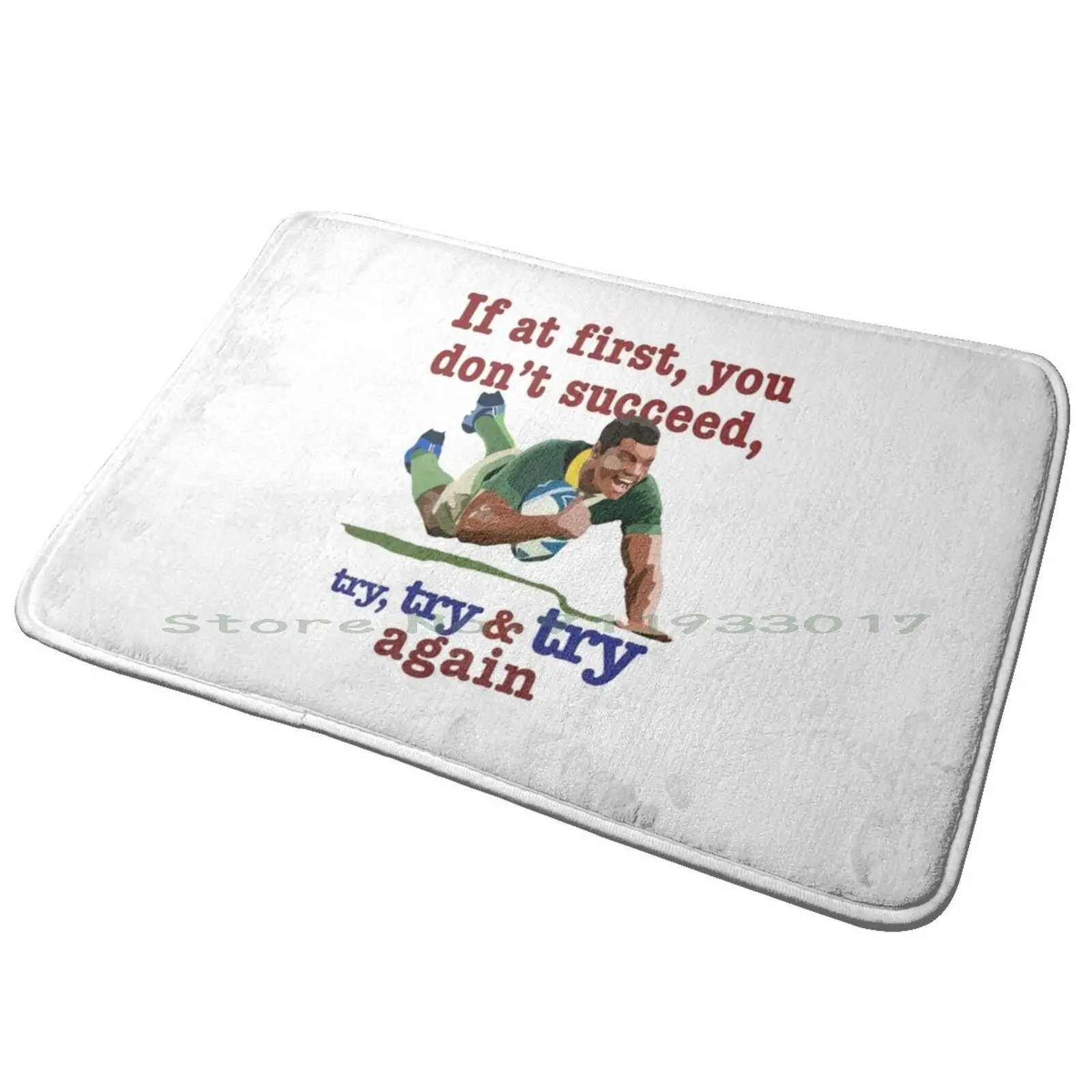 Rugby Try Guy Ingresso Zerbino Tappetino Da Bagno Tappeto Purr Kitty Kat Gatti Kawaii Snack Kitten Lover Cat Lover Kawaii Art Kawaii Kat