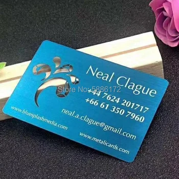 

Wholesale cheap custom logo engraved stainless steel metal business card