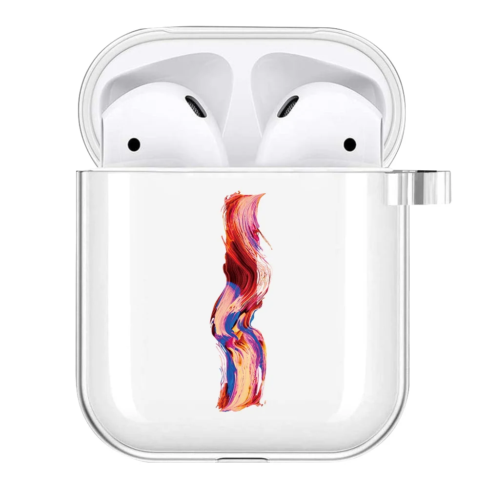 Silicone Cover Case for Apple AirPods 1st / 2nd Generation Anti-fall Scratch Resistant Sticker Bluetooth Case Cover