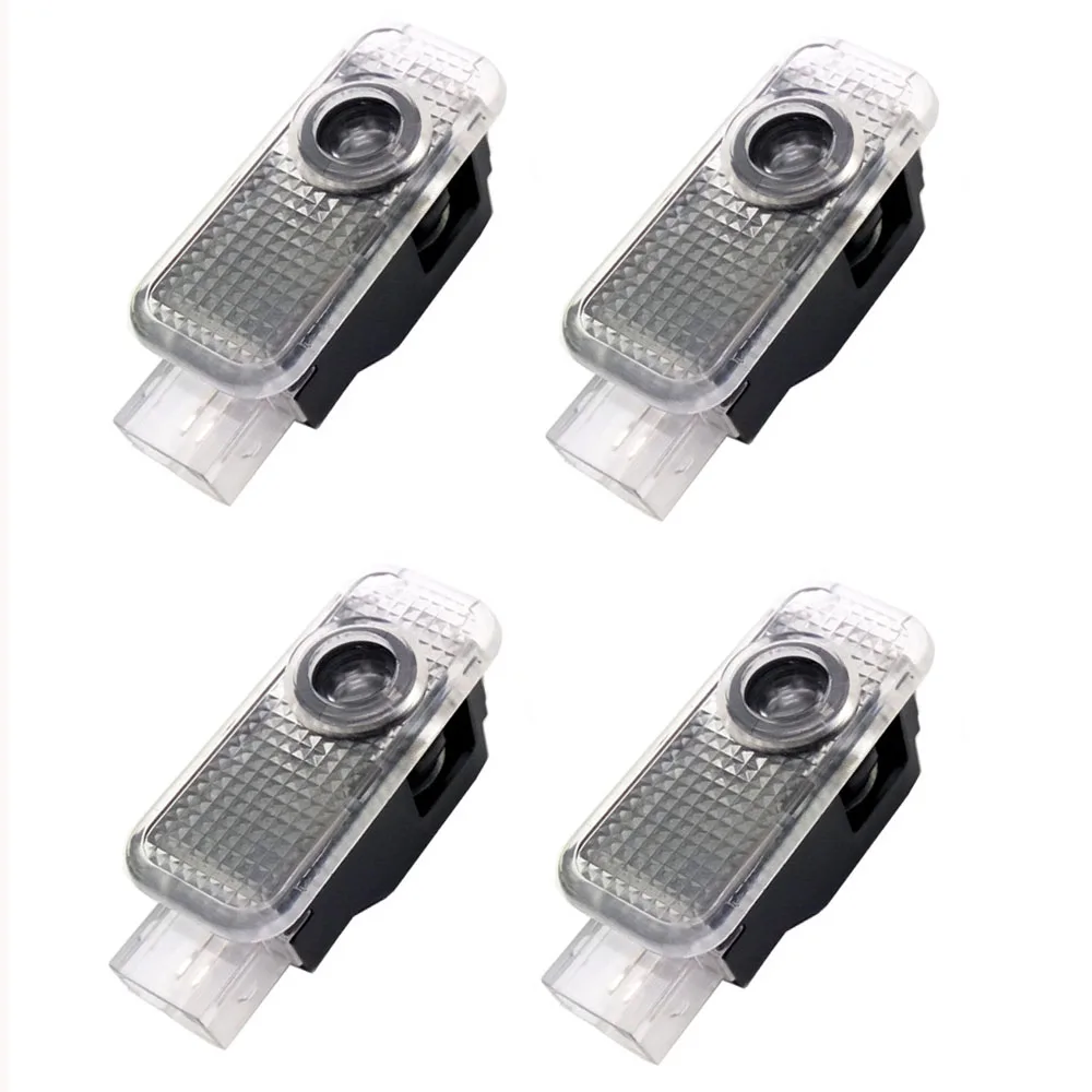 

4pcs Car Door Light Led Logo Light Projector for audi a3 a4 q5 q7 Car Accessories Decoration Bulb Courtesy Step Projector Light