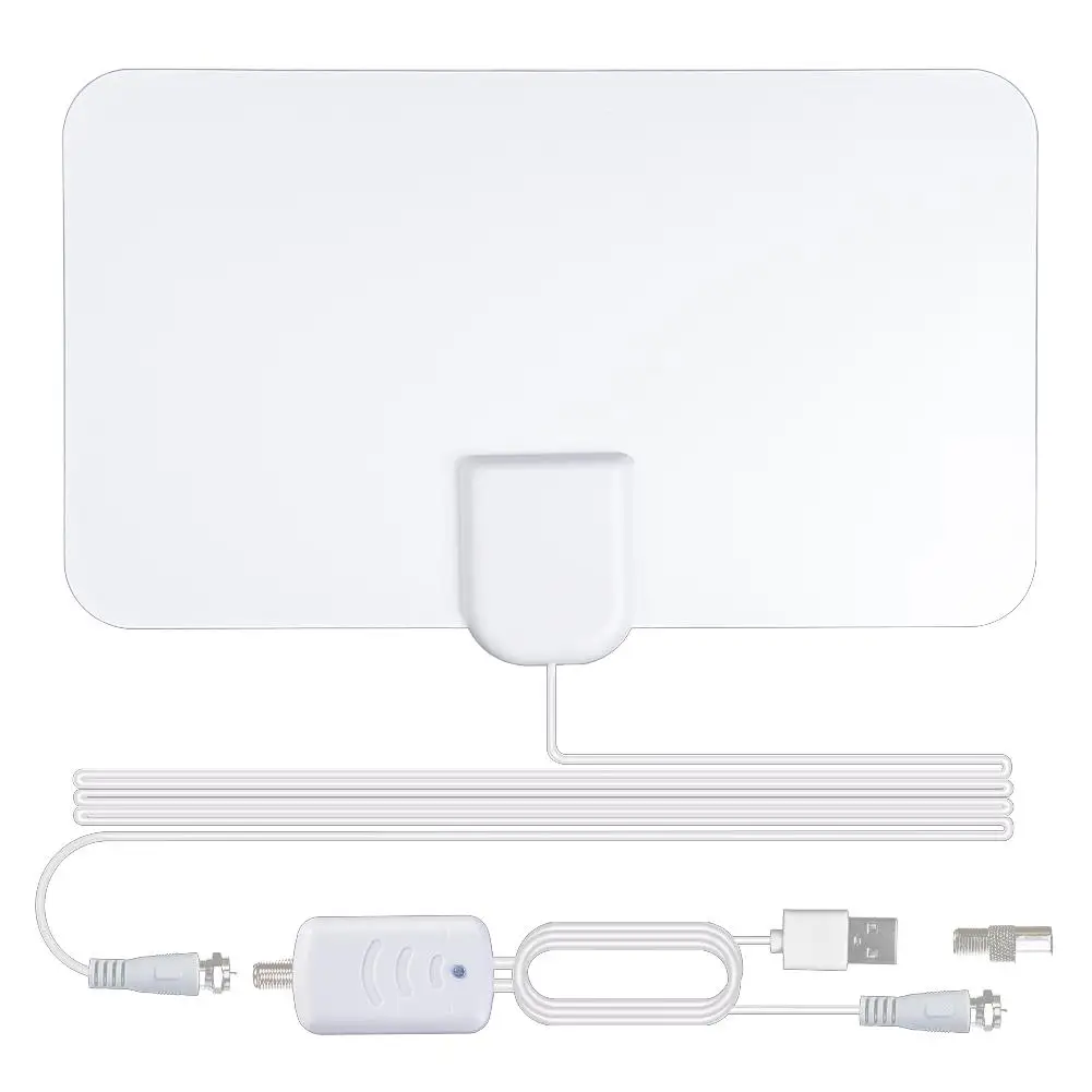 1200 км Белая Мини HD внутренняя цифровая 4 K/HDTV антенна - Цвет: White