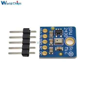 

SPW2430 Mono Sound Detection Sensor Module MEMS Microphone 100Hz-10KHz for Voice Converters Recording Audio Feedback