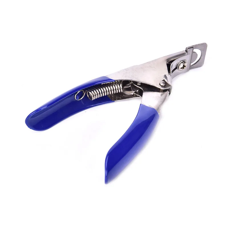 Nail Art Clipper Cutter UV Gel False Nail Tips Edge Cutters Stainless Steel U One Word Clippers Manicure Tool Random Color