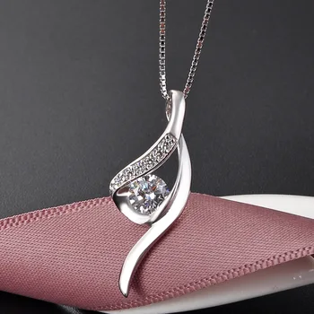 

Y08 925 sterling silver chain suspension Trendy necklace women accessories gift choker harajuku women's jewlery for girl pendant