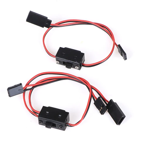 1PCS Four Types RC Switch JR Futaba Connector On Off with Spare Male Plug title=