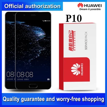 

10PCS/LOT free DHL EMS 5.1'' Display with Frame Replacement for Huawei P10 LCD Touch Screen Digitizer VTR-L09 VTR-L10 VTR-L29