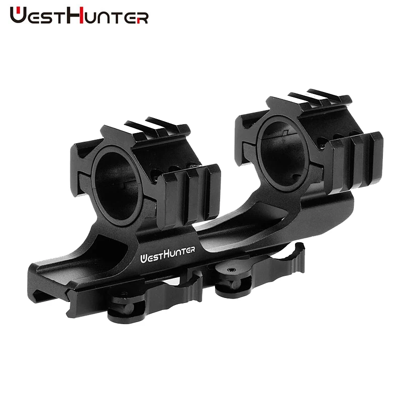 QD One Piece Scope Mount Quick Release 25.4mm/30mm Cantilever 20mm Picatinny Rail Ring AR15 AK47 For Hunting Sights