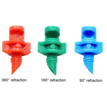 

100pcs Garden 360/180/60 degree Micro Garden Lawn Water Spray Misting Nozzle For Hydroponic and Aeroponic Misters and Cloners