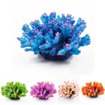 

New Resin Artificial Aquarium Coral Decoration Fish Tank Coral Reef Ornament Stone Landscape Aquarium Accessories Diameter 11cm
