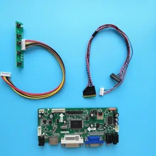 Moniteur de 15.6 pouces pour LP156WH3(TL)(T1)/(TL)(T2), panneau HDMI 1366*768, kit de carte contrôleur M.NT68676, bricolage DVI LED VGA LCD