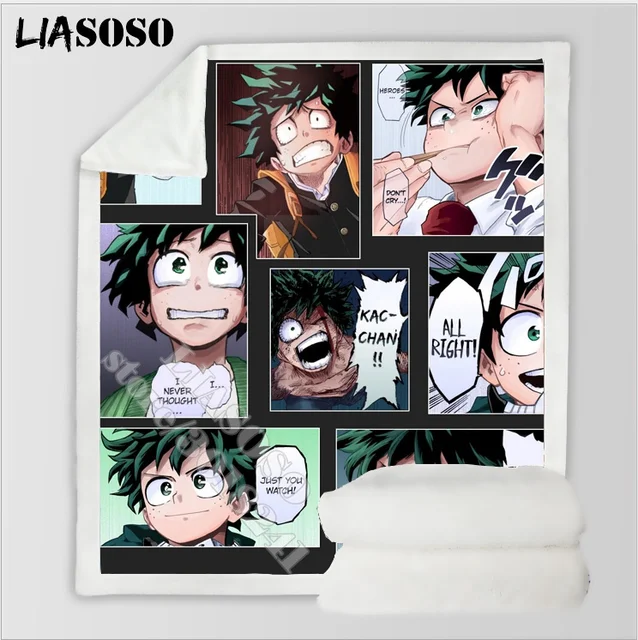 My Hero Academia Blanket 3D Print Anime Adult Fleece Quilt Teens Travel Sofa Keep Warm Child Throw Plush Blankets Bedspread B13 4